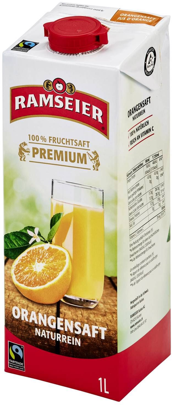 Ramseier Premium Orangensaft TE 
Max Havelaar