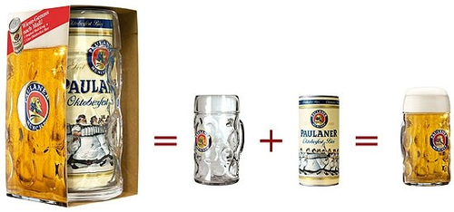 Paulaner Oktoberfestbier inkl. Masskrug 1 Lt *