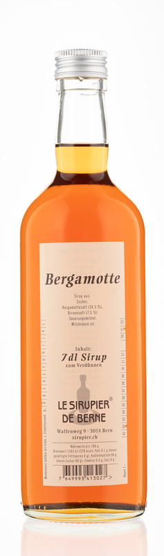 Bergamotte Sirup 
Le Sirupier de Berne *