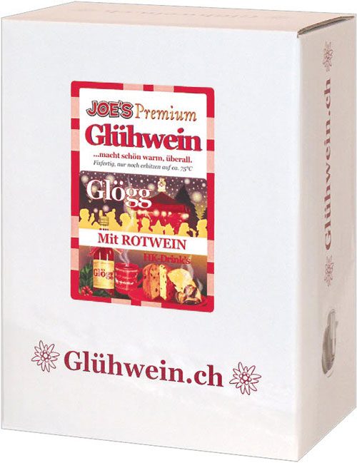 Joe's Glühwein rot
2 Liter Bag-in-Box 