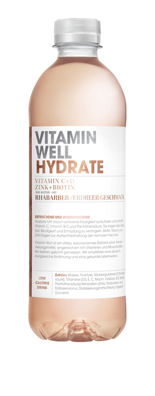 Vitamin Well Hydrate 
Erdbeer-Rhabarber