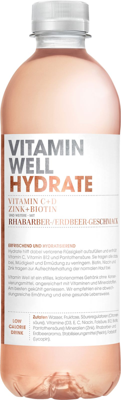 Vitamin Well Hydrate 
Erdbeer-Rhabarber