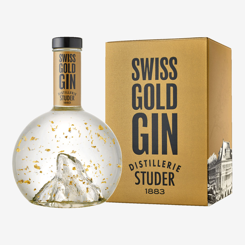 Studer's Swiss Gold Gin
mit 24 Karat Goldflitter 