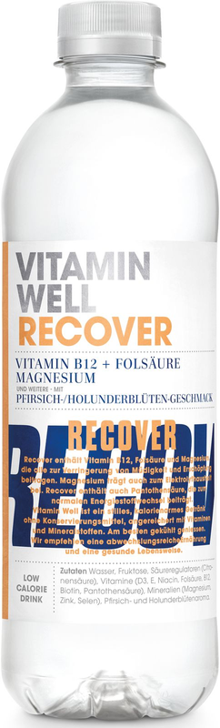 Vitamin Well Recover 
Pfirsich-Holunderblüten