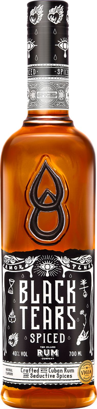 Rum BLACK TEARS Dry Spiced 