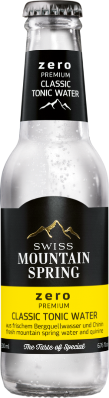 Swiss Mountain Spring
Classic Tonic Water ZERO *