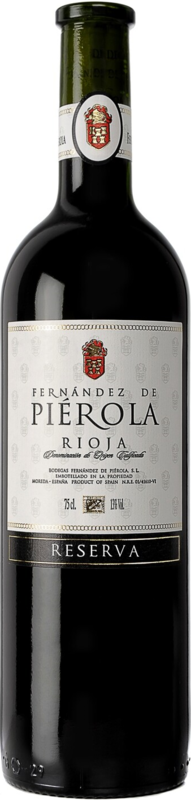 Pierola Rioja Reserva DOCa
Bodega Fernandez de Pierola