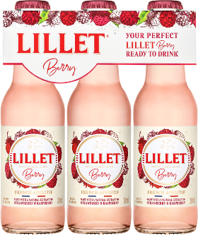 Lillet Berry  3-Pack
Alkoholhaltiges Mixgetränk