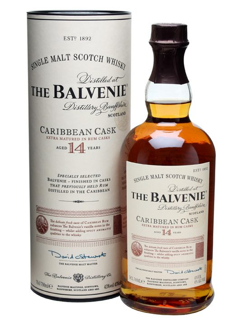 The Balvenie 14yrs Caribbean Cask
Single Malt Scotch Whisy *