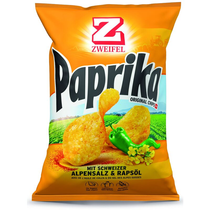 Zweifel Chips Paprika 280 gr 
(Festlieferungen: keine Rücknahme)