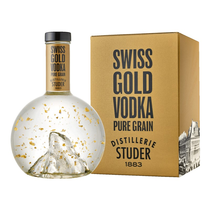 Studer's Swiss Gold Vodka
mit 24 Karat Goldflitter *